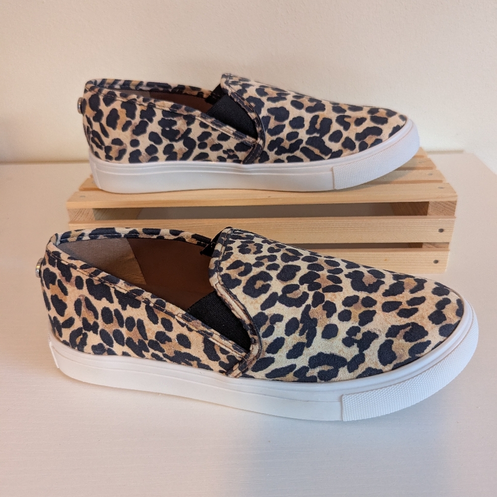 Steve Madden Leopard Slip-On Sneakers